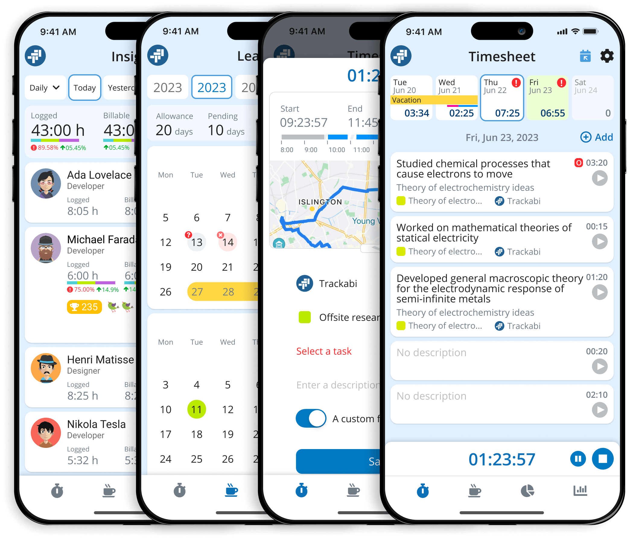 Mobile Time Clock App with GPS Location Tracking for iOS & Android